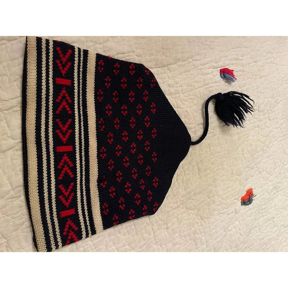 vintage north face winter hat blue - Picture 5 of 5